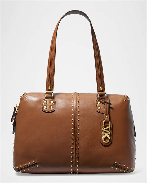 michael kors bag studded|Michael Kors astor large studded.